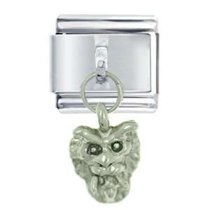  Silver Gothic Demon Dangle Italian Charms Pugster 