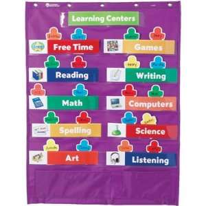  Classroom Centers Pocket Chart; 21 3/4 x 28 1/2; no 