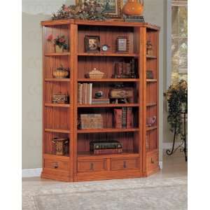  Versatile Bookcase in Mission Oak Finish   Coaster Co 