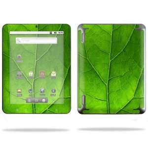   Vinyl Skin Decal Cover for Coby Kyros MID8024 Tablet Skins Green Leaf