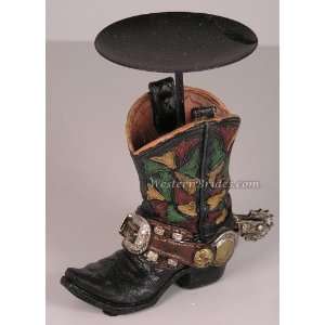  Cowboy Boot Candle Stand