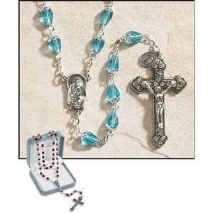 Aqua Tears of Mary Rosary 