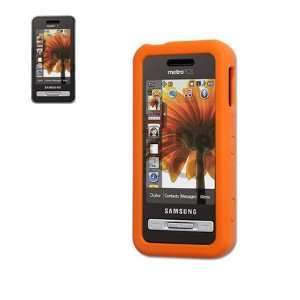   On) Rubber Cell Phone Case for Samsung Finesse R810 MetroPCS   Orange