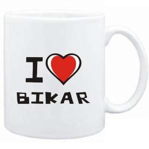  Mug White I love Bikar  Cities
