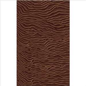  Central Park Dunes Chocolate Transitional Rug Size 53 x 