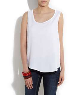 White (White) White Cut Out Racer Back Vest  241311810  New Look