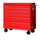 International 42 5 Drawer Bottom Chest Tool Cabinet, Red