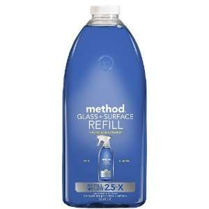  method Glass + Surface Cleaner, Refill, Mint, 68 oz 