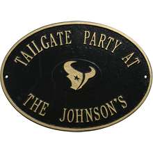   Houston Texans Personalized Room/Deck Sign (Black)   