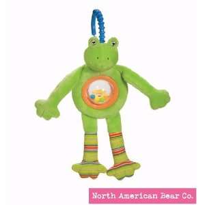    North American Bear Pond Pets Frog Ball Rattle, Green Baby