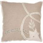 Rizzy Home Set of 2 Throw Pillows with Neaded Details in Beige Linen