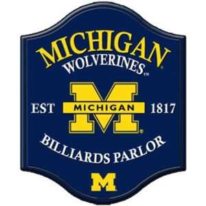   Michigan Wolverines UM Vintage Bar Parlor Pub Sign