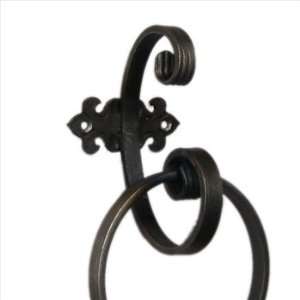 Creede Wrought Iron Scroll Extra Large Towel Ring 