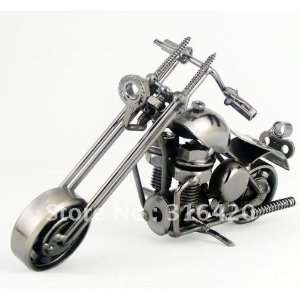  cool dazzle simulation iron motorcycle models in silver 