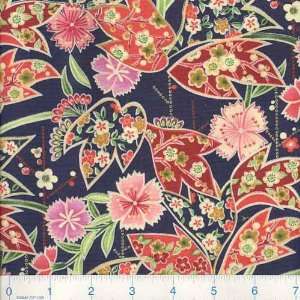   Song Exotic Floral Navy Fabric By The Yard Arts, Crafts & Sewing