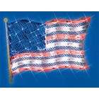   Patriotic Fourth of July American Flag Window Silhouette Decoration