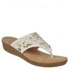 Womens   Wide Width   White   Sandals  Shoes 