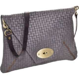 Handbags Carla Mancini Clutch in Woven Leather Grey Shoes 