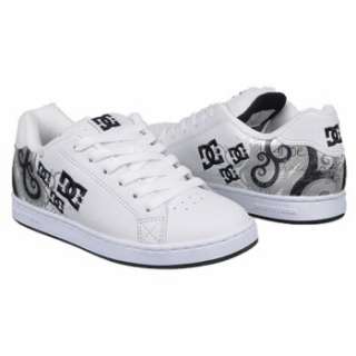 Athletics DC Shoes Womens Pixie Swirl White/Black/Silver Shoes 