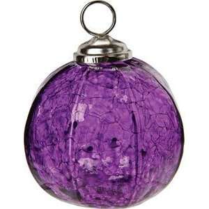  Purple Place Card Holder (crackled glass bauble)