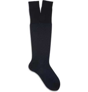    Socks  Casual socks  Spotted Knee Length Cotton Socks