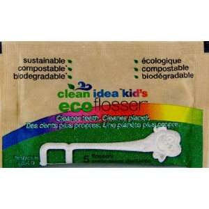  Clean Idea Ecoflosser, Kids, 5 Count (Pack of 100) Health 