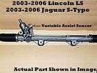 2003 2006 lincoln jaguar power steering rack and pinion fits