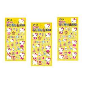  Hello Kitty Sanrio Casting Sticker Set   Yellow 