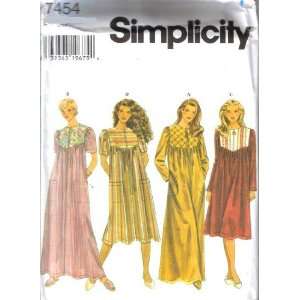  Simplicity Sewing Pattern 7454 Misses Robe 4 Styles, AA 