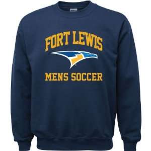   Navy Youth Mens Soccer Arch Crewneck Sweatshirt