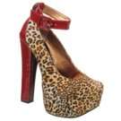 Womens Luichiny Eye Doll Leopard Suede Shoes 