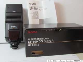 SIGMA EF 500 DG Super EO ETTL II für Canon (0085126922498)  