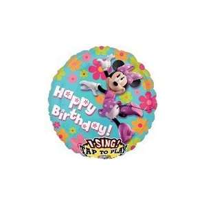  28 Sing A Tune Minnie Mouse Birthday   Mylar Balloon Foil 