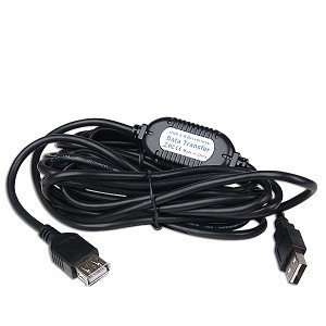 USB 2.0 A (M) to USB 2.0 A (F) Active Extension Cable (Black)   Active 