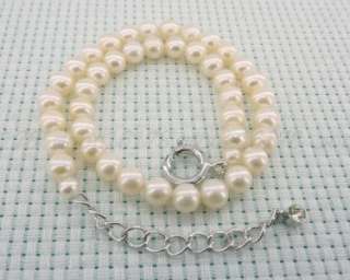 10 12inch 5mm aaa white akoya pearl ankle bracelet  