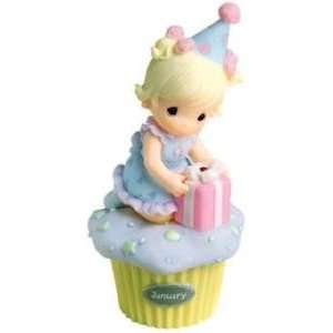  Precious Moments January Birthday Wishes Cupcake Girl 