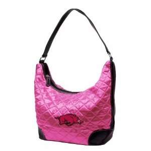  NCAA Arkansas Travelers Pink Quilted Hobo Sports 