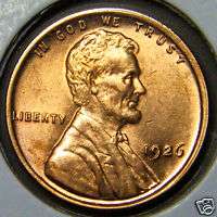 1926 P CHOICE BU Lincoln Wheat Cent#6866  