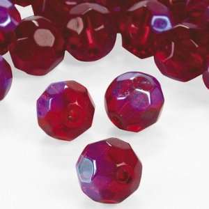  Garnet AB Cut Crystal Round Beads   8mm   Beading & Beads 