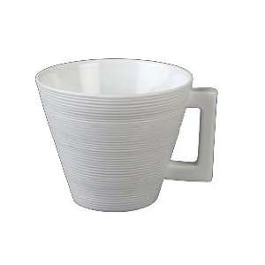  J.L. Coquet Hemisphere White Boat Tea Cup 4.5 oz