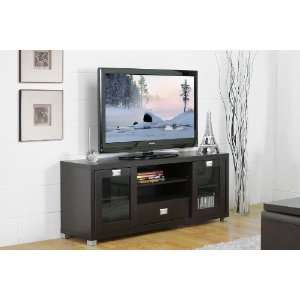  Modern Furniture  Matlock Modern TV Stand with Glass Doors 