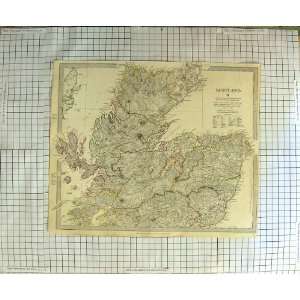   WALKER ANTIQUE MAP 1834 SCOTLAND MORAY FIRTH INVERNESS