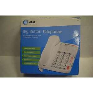    At&t 929 Corded Big Button Speakerphone Telephone Electronics
