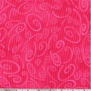  45 Wide Spill The Beans Swirls Hot Pink Fabric By The 