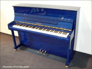 Klavier RAVENSTEIN RV 112K  Blau poliert  