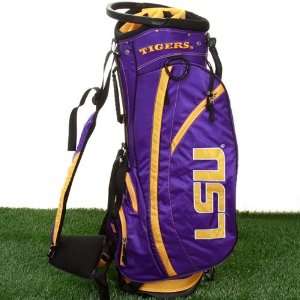  LSU Tigers Purple Gold Fairway Stand Golf Bag Sports 