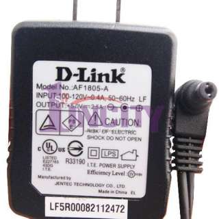 Genuine D LINK AF1805 A 5V 2.5A SWITCHING AC ADAPTER  