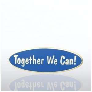  Lapel Pin   Together We Can   Words