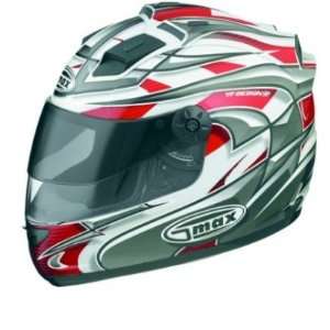  Gmax GM68S Max Graphic Full Face Helmet Red Sports 