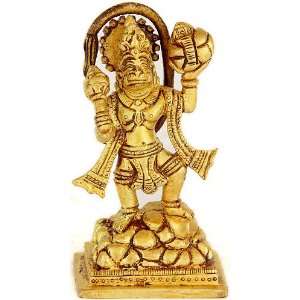  Lord Hanuman (Small Sculpture)   Brass Sculpture